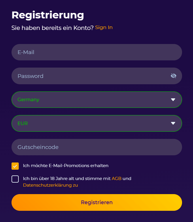 Wie Registrierst Du Dich im iWild Casino?